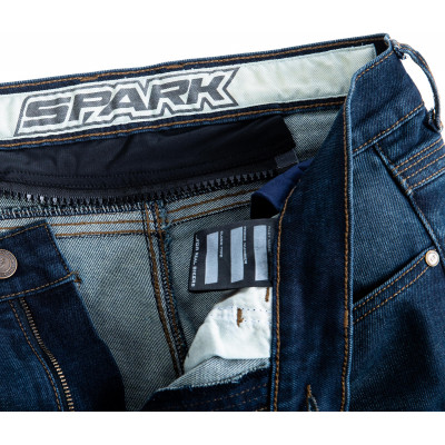 Pánské džínové moto kalhoty SPARK BODDIE, modré