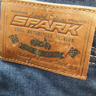 Pánské džínové moto kalhoty SPARK ECHO, modré