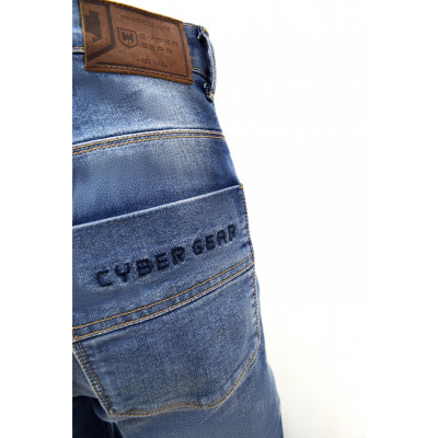 Pánské džínové moto kalhoty  CYBERGEAR OXBOW, modré