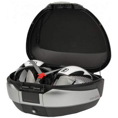 Box na skútr SHAD - SH48 Top case -  Black/Titanium