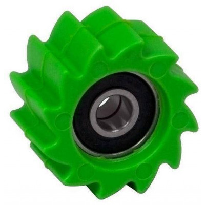 Kladka řetězu Kawasaki, RTECH (zelená, vnitřní průměr 8 mm, vnější průměr 38 mm)