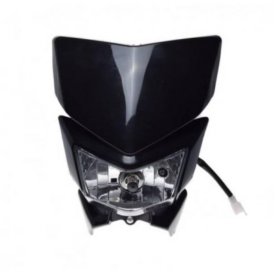 Přídavné přední světlo na motocykly H4 - černé